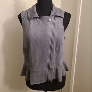 Like‎ new lauren conrad zip soft gray vest 8